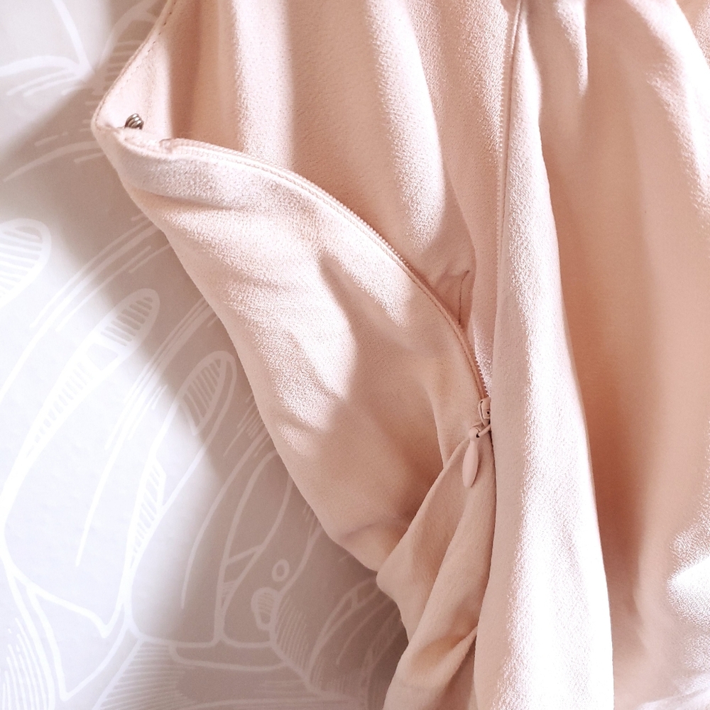 Reiss Freda Tie Halter Neck Blouse in Blush Nude Size Small 6 - Picture 11 of 16
